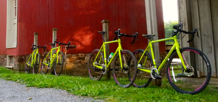 Our all-road cyclocross bikes are great for riding on the canal path, dirt roads and paved lanes